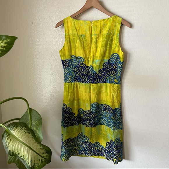 Anthropologie | Azure Scroll Dress - Picture 5 of 7